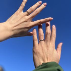 【LEGAN(レガン)の口コミ】 新婦用の結婚指輪は、元のデザインにコンビネーションでシャンパンゴール…