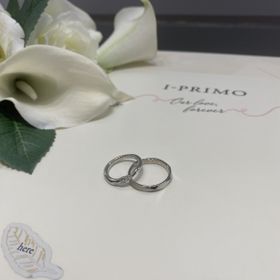 【アイプリモ(I-PRIMO)の口コミ】 プラチナリングです。指輪の内側に好きな刻印が入れられてよかったです。…