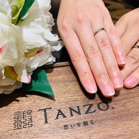 【TANZO.(鍛造指輪)の口コミ】 オーダーメイドなので、シンプルかつ少し個性を出したデザインにしました…