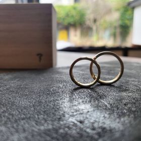 【ichi(イチ)の口コミ】 彼の指輪のピンクゴールドの一部を私の指輪のゴールドに入れていただきま…