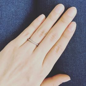 【銀座ダイヤモンドシライシの口コミ】 ずばり！片面にしかダイヤモンドが入っていない為、上下入れ替えてはめる…