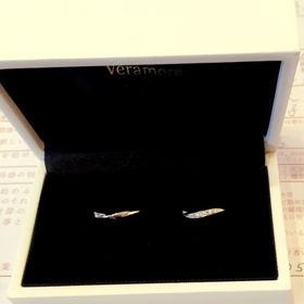 【Veramore(ヴェラモーレ)の口コミ】 細めのシルバーリングでダイヤが埋め込まれているものを探していたので、…