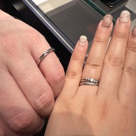 【銀座ダイヤモンドシライシの口コミ】 シンプルだけどさりげないダイヤがあり、年をとっても付けられるデザイン…