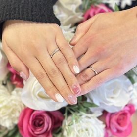 【TANZO.(鍛造指輪)の口コミ】 とにかくキラキラさせたかったので､ダイヤ7つとスターダスト加工を入れて…