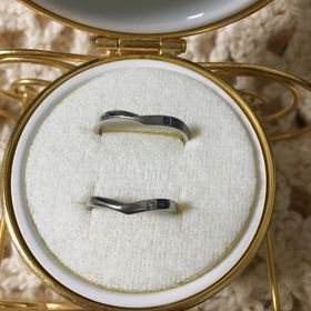【JEWELRY  KAMATA(ジュエリーかまた)の口コミ】 主人と２人で、同じ形でオーダーしようと決めていましたが、主人は指がゴ…