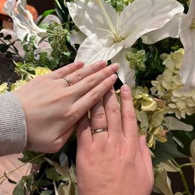 【TANZO.(鍛造指輪)の口コミ】 デザインはセミオーダー製で、さまざまな加工の中から自分たちの好みに合…