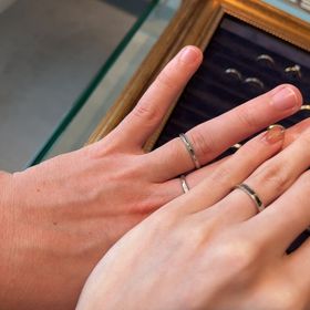 【atelier CraM(アトリエ クラム)の口コミ】 こちらのデザインをもとに自分たちで手作りをして、大切な指輪制作の過程…