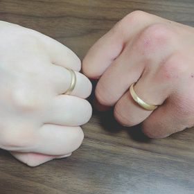 【サロン・ド・ルシェルの口コミ】 指輪の細さ、色、素材、刻印の字体、細かくオーダー出来て、アフターサー…