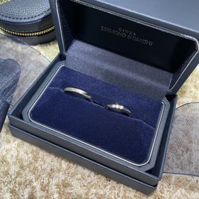 【銀座ダイヤモンドシライシの口コミ】 ペアリングではなく、それぞれが好きなデザインで選びましたが、とても満…