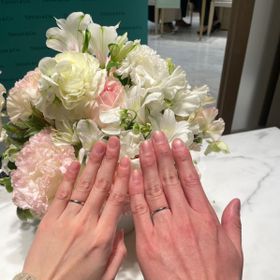 【ティファニー(Tiffany & Co.)の口コミ】 婚約指輪よりも毎日一生つける結婚指輪はいいものにしようと思い、思い出…