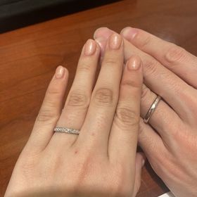 【TRECENTI(トレセンテ)の口コミ】 ダイヤモンドを半分にしてペアで埋め込んでいる双子ダイヤモンドというも…