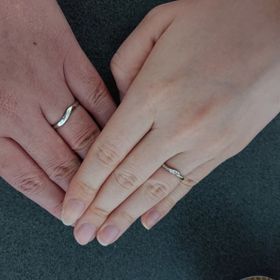 【CAFERING(カフェリング)の口コミ】 日常的に使える控えめなデザインながら、ダイヤモンド（女性）とオプショ…