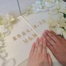 【アイプリモ(I-PRIMO)の口コミ】 女性用はウェーブがかかっており、ダイヤが5粒・斜めにぐるっと入っていま…