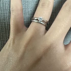 【銀座ダイヤモンドシライシの口コミ】 銀座ダイヤモンドシライシの指輪は、自分好みのシンプルなデザインであり…