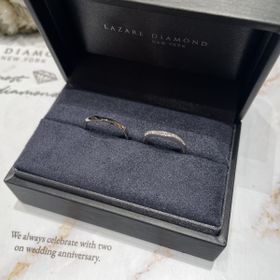 【ラザール ダイヤモンド(LAZARE DIAMOND)の口コミ】 シンプルな一石ダイヤでカーブデザインのものを探していましたが、クレセ…