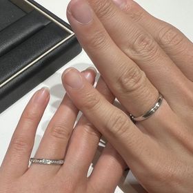 【ラザール ダイヤモンド(LAZARE DIAMOND)の口コミ】 お揃いのブランド、お揃いのデザイン、ダイヤありという条件で指輪を探し…