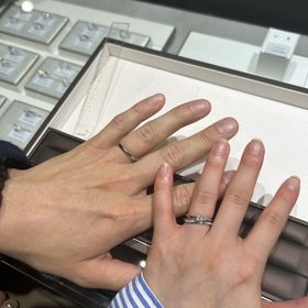 【アイプリモ(I-PRIMO)の口コミ】 せっかくもらった婚約指輪を結婚後もつけ続けたいという思いから重ね付け…