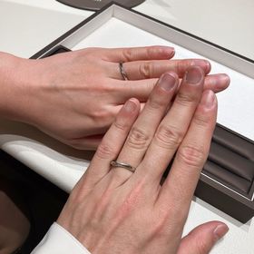 【アイプリモ(I-PRIMO)の口コミ】 新婦の方には7つのダイヤモンド、新郎の方には1つのダイヤモンドが埋め込…