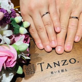【TANZO.(鍛造指輪)の口コミ】 お互いアクセサリーを普段身につけないので、指輪のサイズやつけ心地、色…