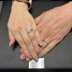 【エクセルコダイヤモンド(EXELCO DIAMOND)の口コミ】 自分の指に合っているなと思って、ほぼ一目惚れだった。ダイヤが相手見え…