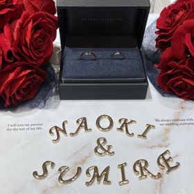 【ラザール ダイヤモンド(LAZARE DIAMOND)の口コミ】 元々結婚指輪は彼がプラチナ、私がゴールドを着用したくて、お互いの好み…