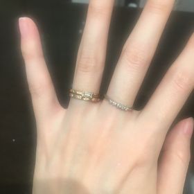 【LUCIE(ルシエ)の口コミ】 バケットカットの指輪がシンプルで使いやすく付けやすく、長く楽しめるし…