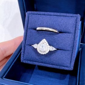 【DIALLURE(ディアリュール)の口コミ】 ペアシェイプがかわいくて憧れでしたが、なかなか素敵なものが見つからず…