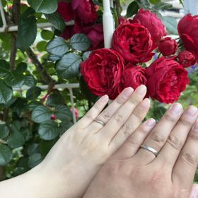 【銀座ダイヤモンドシライシの口コミ】 ある程度希望のデザインが決まったら、似たタイプの指輪をいくつか用意し…