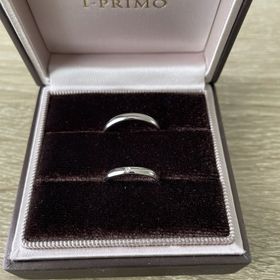 【アイプリモ(I-PRIMO)の口コミ】 ストレートで石も一粒のシンプルな結婚指輪です。着け心地もよく、変に気…