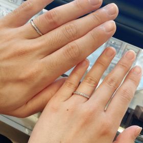 【Ginza Rim(銀座リム)の口コミ】 ピンクゴールドで可愛さがありつつ肌馴染みがいいところと、ハーフエタニ…