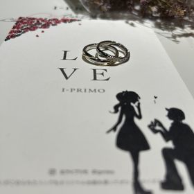 【アイプリモ(I-PRIMO)の口コミ】 プラチナ主体ですが、女性の指輪にはピンクゴールド、男性の指輪にはゴー…