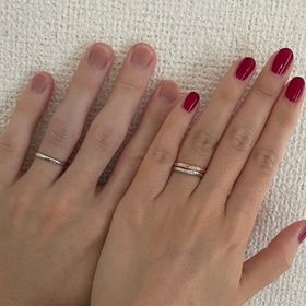 【銀座ダイヤモンドシライシの口コミ】 シンプルで無難なデザインであり、どんな服装にでも合うのではないかと思…