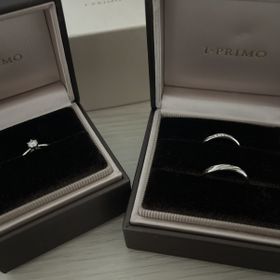 【アイプリモ(I-PRIMO)の口コミ】 結婚指輪と婚約指輪をセットでつけて合うもの、を前提として探していて、…