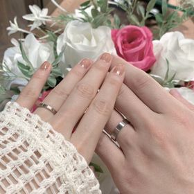 【TANZO.(鍛造指輪)の口コミ】 指輪の素材は別々にしたのですが（ピンクゴールドの色味が気に入ったが新…