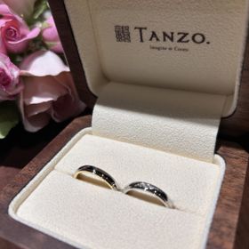 【TANZO.(鍛造指輪)の口コミ】 お互いデザインにこだわりがあったので自分の好きなデザインを選びつつ、…