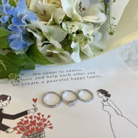 【エクセルコダイヤモンド(EXELCO DIAMOND)の口コミ】 シンプルで何歳になってもつけられるところがいいと思いこちらに決めまし…