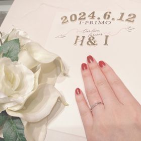 【アイプリモ(I-PRIMO)の口コミ】 ダイヤモンドが他の指輪より多く入っているところに魅力を持ちました。他…