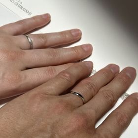 【銀座ダイヤモンドシライシの口コミ】 シンプルなデザインを探しているときに「クレール」というデザインに出会…