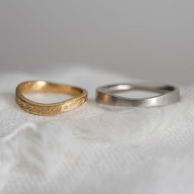 【Cayof(カヨフ)の口コミ】 自分の指輪は既存のデザインの中で素敵と思った「LINDEN」をベースに作っ…