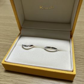 【ケイウノ ブライダル(K.UNO BRIDAL)の口コミ】 指輪のタイプが夫婦ともに合わず、でも2人で一つのようなデザインにしたい…