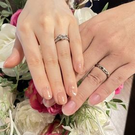 【TANZO.(鍛造指輪)の口コミ】 パートナーの婚約指輪と結婚指輪は重ね付けが出来るようにデザインし、二…