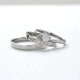 【湘南彫金工房 andfuseの口コミ】 事前に好みのデザインを決めてから製作することができ、お互いの指輪を作…