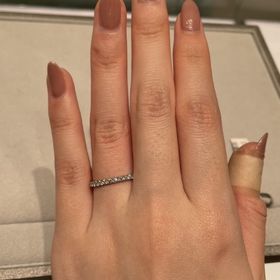 【STAR JEWELRY(スタージュエリー)の口コミ】 シンプルだけど、ハーフエターナルのダイヤがキラキラしていたのが印象的…