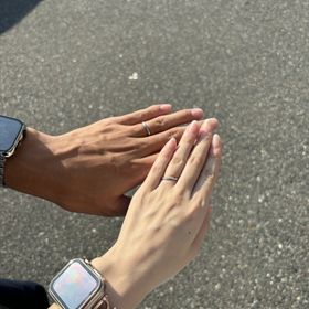 【Something Blue(サムシングブルー)の口コミ】 ダイヤ見え方や、デザインがとても素敵だったので目に止まりました。試着…