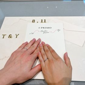 【アイプリモ(I-PRIMO)の口コミ】 リングのモチーフが北斗七星と北極星なのがとても可愛い。２つのリングを…