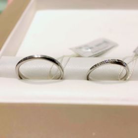 【Ponte Vecchio(ポンテヴェキオ)の口コミ】 元々、シンプルで細いものを探していました。最悪、ダイヤモンド無しでも…