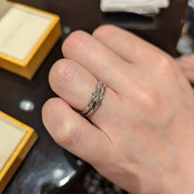 【ケイウノ ブライダル(K.UNO BRIDAL)の口コミ】 色々なお店で試着をした結果、ウェーブ型が好みだと判明したので、ウェー…