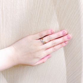 【4℃ BRIDAL(ヨンドシーブライダル)の口コミ】 指輪の号数が3号でストレートタイプにするとシンプルすぎてしまい、もう少…