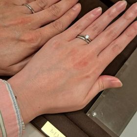 【Desserts(デザート)の口コミ】 ハーフエタニティと1粒ダイヤのセットリングを探していてビジュピコに来ま…