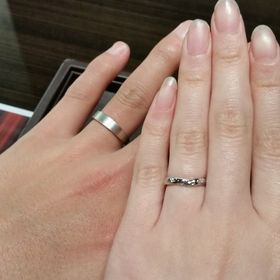 【JEWELRY  KAMATA(ジュエリーかまた)の口コミ】 名前と同じ、和楽の咲をつけたときにさくらの花びらがかわいくてそのデザ…